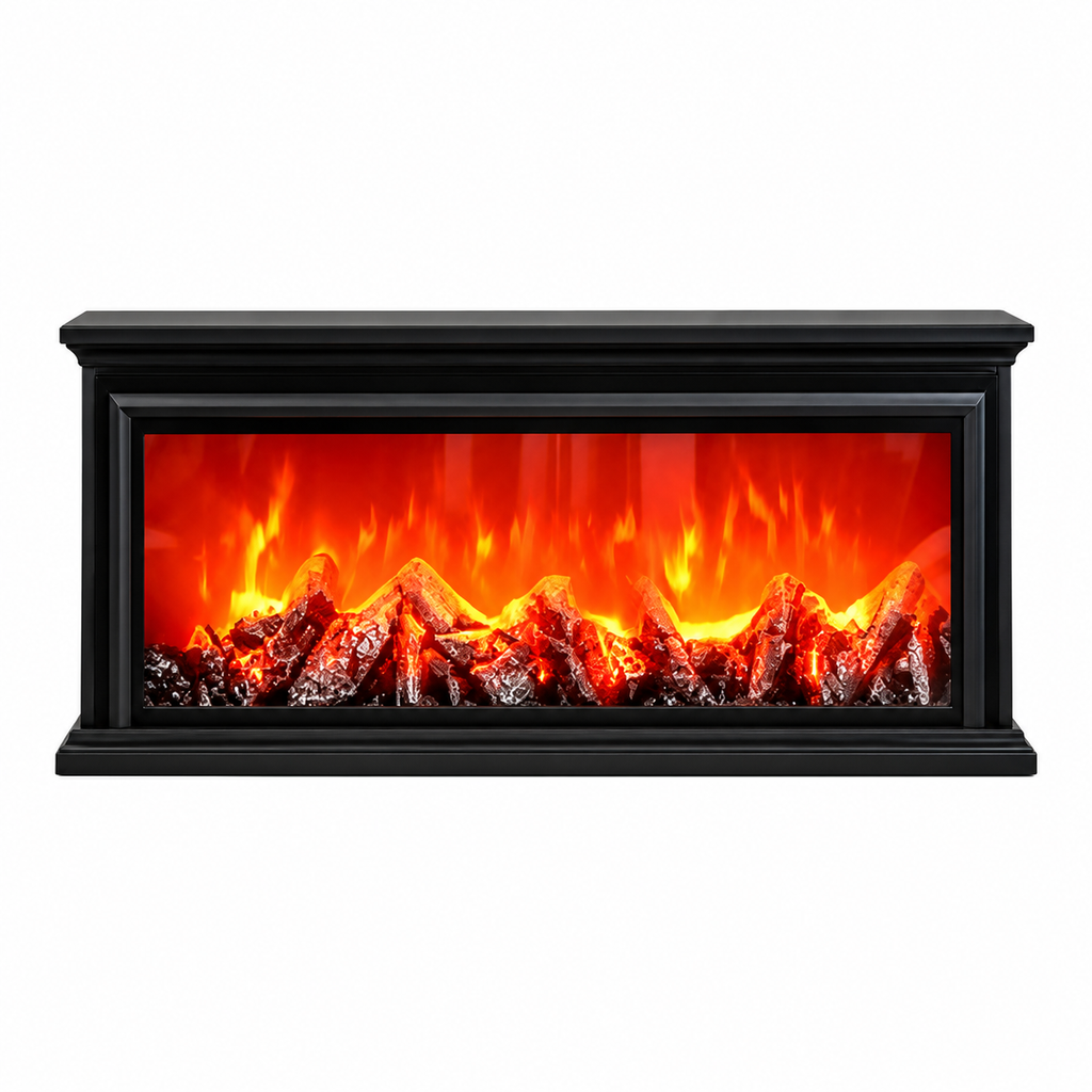 Artificial Burning Wood 3D LED Lamp Realistic Flame Fire for Home Decor Lighting Night Lamp (Weight:40cm height:20cm)