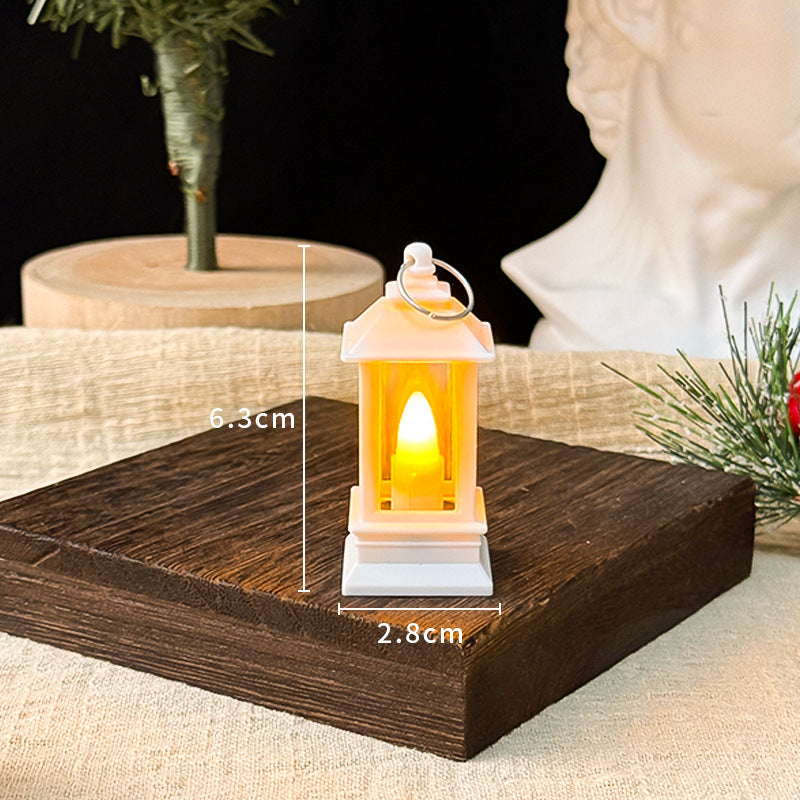 Vintage LED Candle Lantern – Mini Hanging Decorative Light