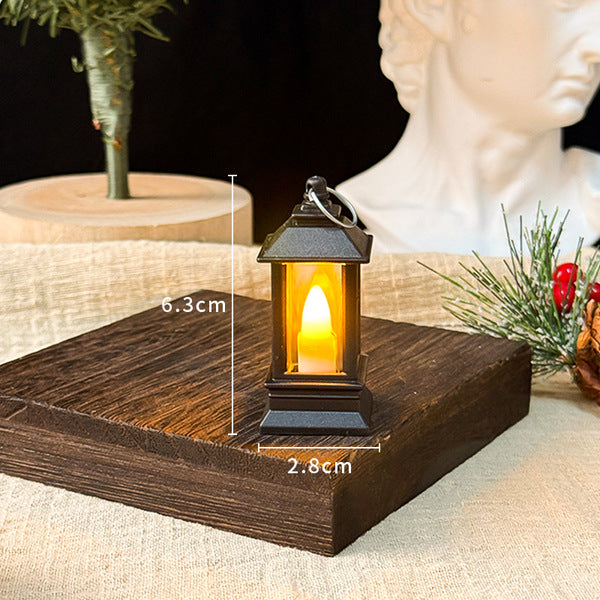 Vintage LED Candle Lantern – Mini Hanging Decorative Light